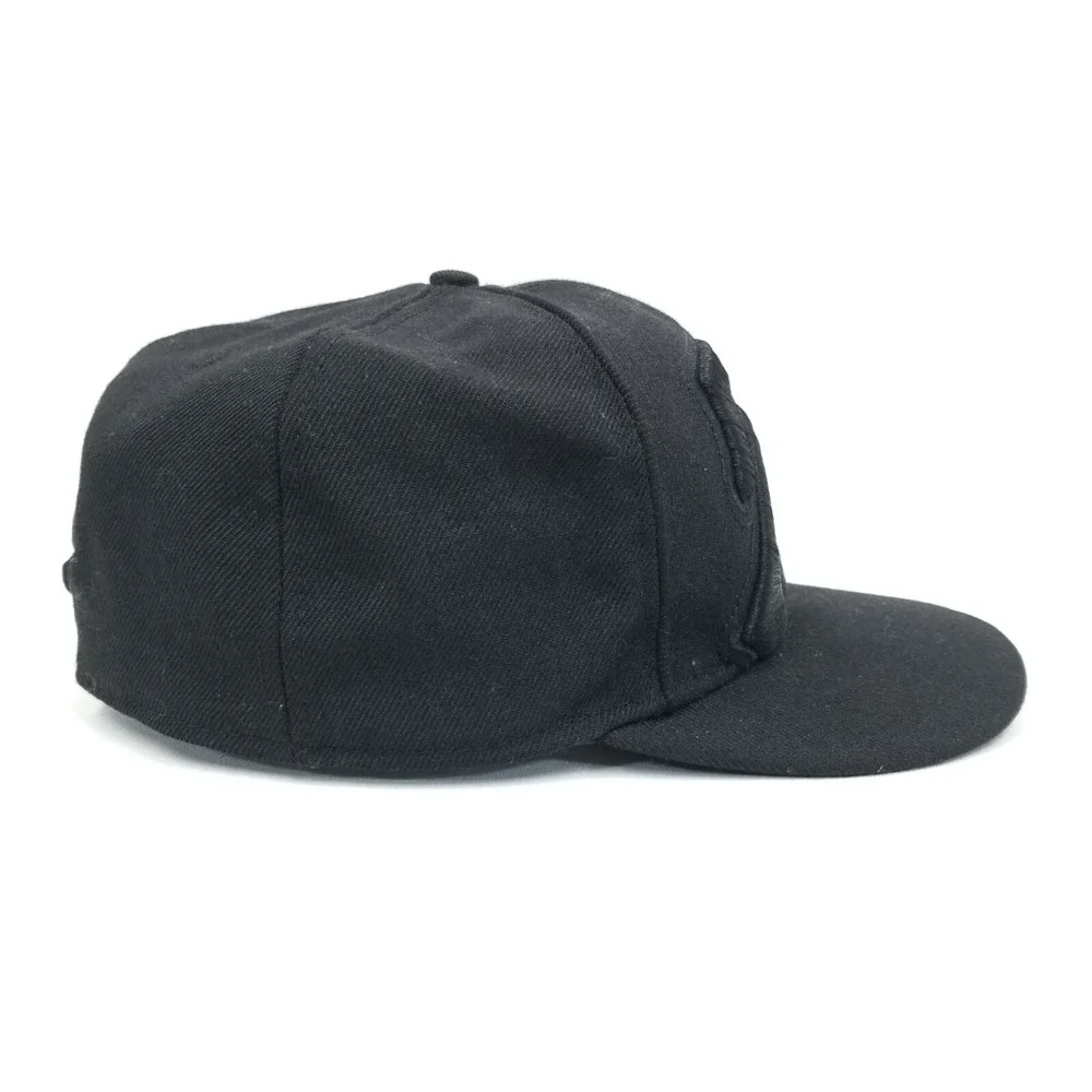 Minnesota Twins Hat Cap New Era 59Fifty Fitted 7 3/8‎ Blackout Black TC Logo